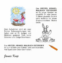 Kritzel Krakel Malbuch Ostereier - Rückseite