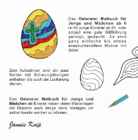 Senioren Ostereier Malbuch - Rückseite