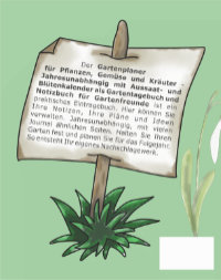 Der Jahres Garten Planer - Rückseite